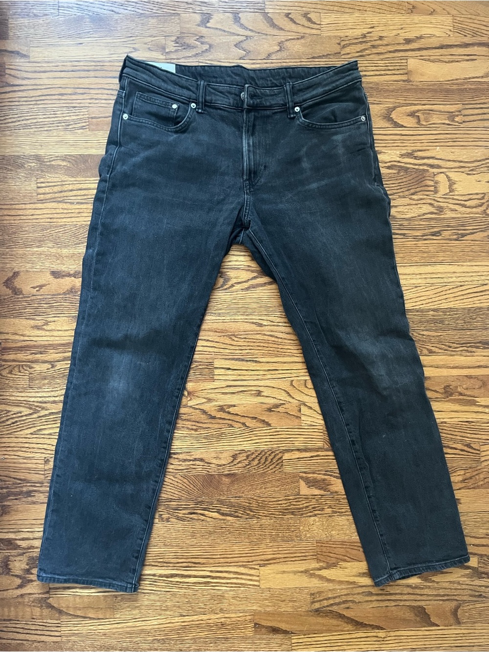 Men's H&M Black Straight Fit Jeans